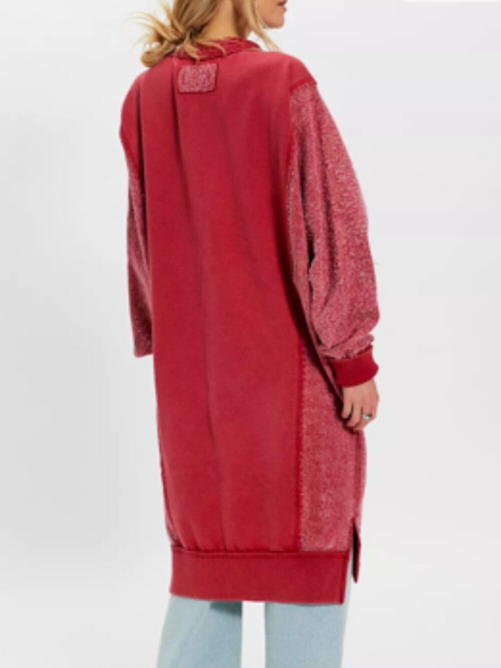 NWT We The Free Dreamy Blue Cardi in Stolen Kiss (Red) - Picture 3 of 13